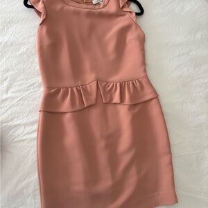 Sandro Blush Pink Ruffle Mini Dress
